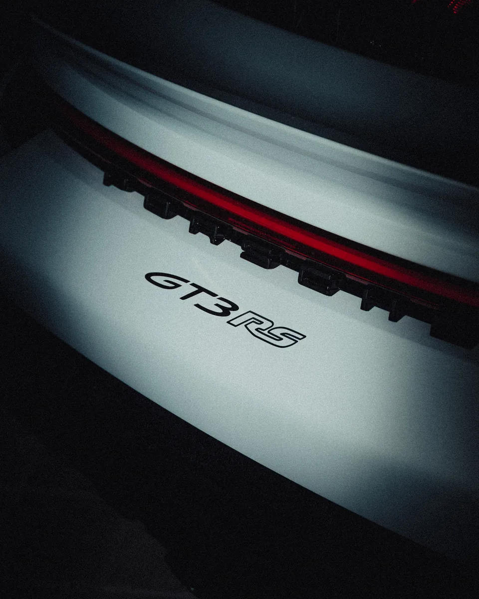 GT3-RS-Schriftzug unter der Heckleuchte